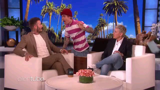 YouTube Sustin Bieber Scares David Beckham